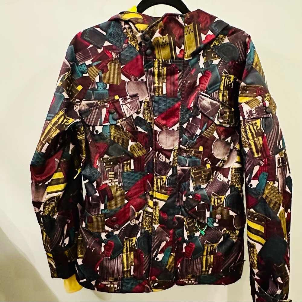 Burton Vintage Jacket Snowboarding Size S Men’s Graphics Vents Pockets Dry Ride